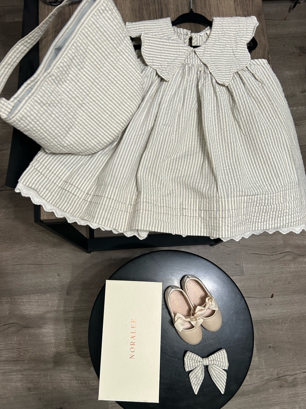 Noralee Florence Dress Bundle - 2T w/ basket and shoes size 5